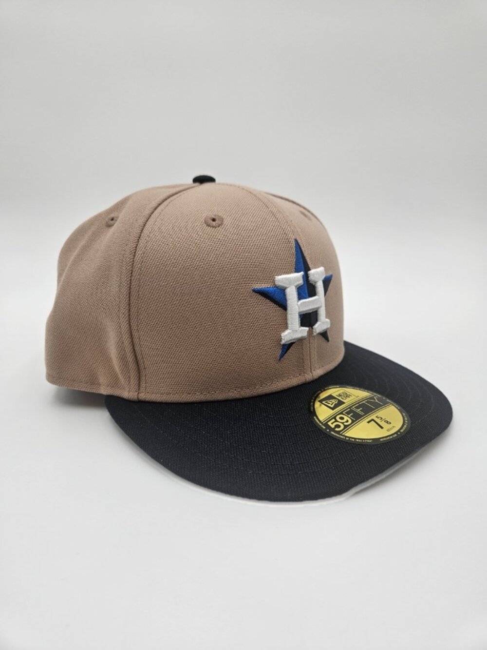 🚨NWT Houston Astros New Era Khaki 59FIFTY Fitted Hat | Size 7 1/8